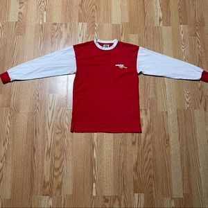 Vintage Arsenal FC Gunners Retro Colorblock Long Sleeve T-shirt Men’s Size M